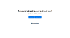 Desktop Screenshot of frozenplanethosting.com
